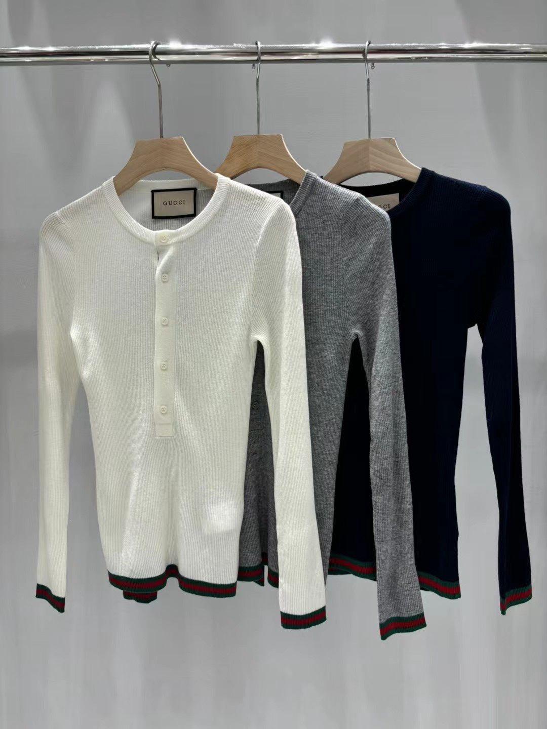 Early Fall Slim-Fit Contrast Wool Sweater