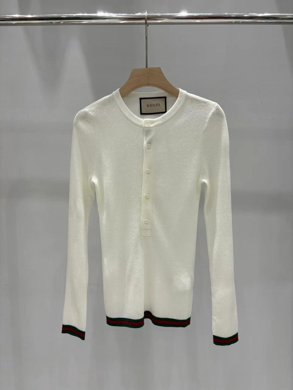 Early Fall Slim-Fit Contrast Wool Sweater