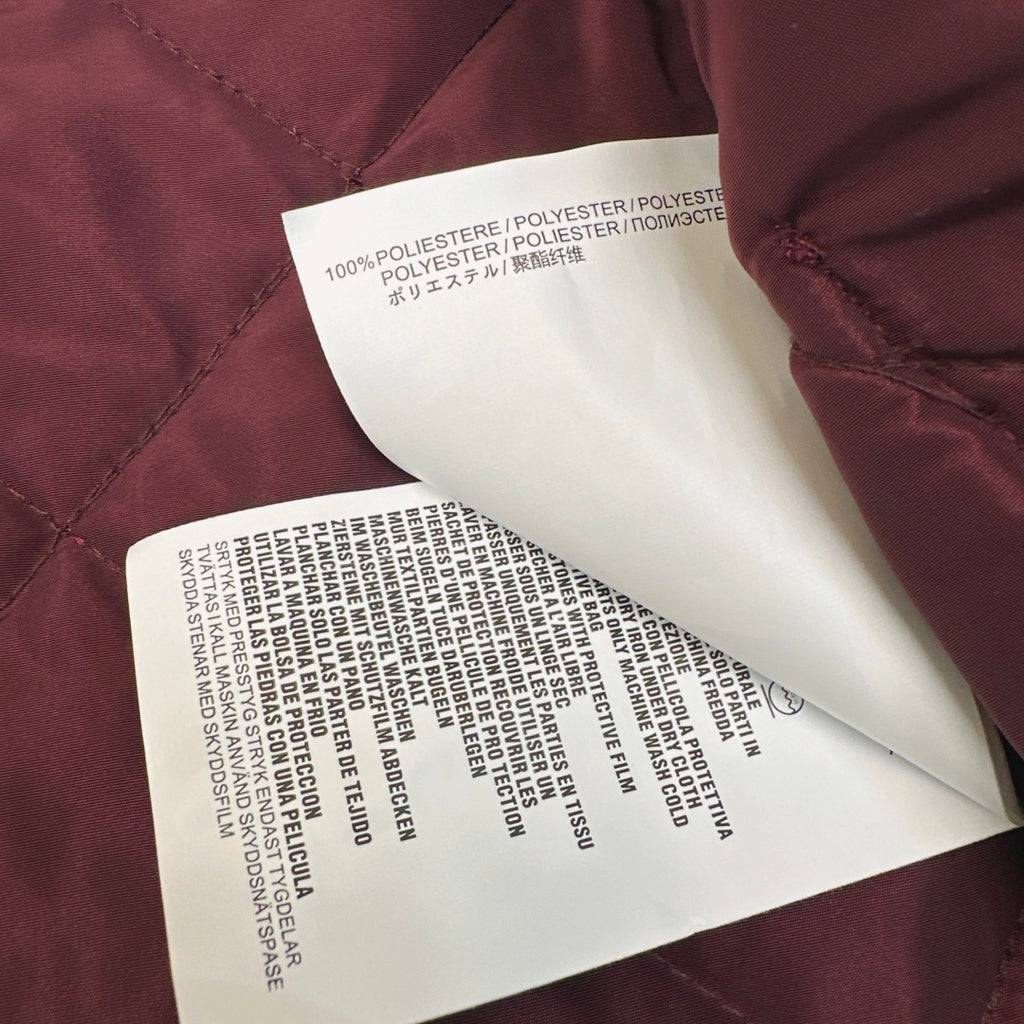 Autumn/Winter Quilted Nylon Round-Neck Jacket