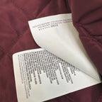 Autumn/Winter Quilted Nylon Round-Neck Jacket