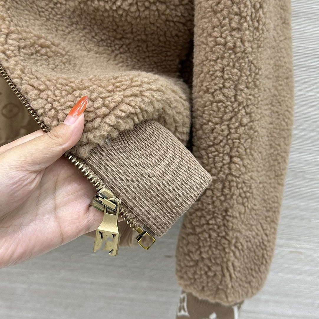 Teddy Fleece Zip-Up Jacket – Cute & Stylish