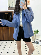 MM Classic Checkered Cotton Shirt – Blue & White