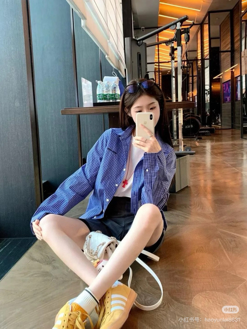 MM Classic Checkered Cotton Shirt – Blue & White