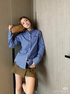 MM Classic Checkered Cotton Shirt – Blue & White