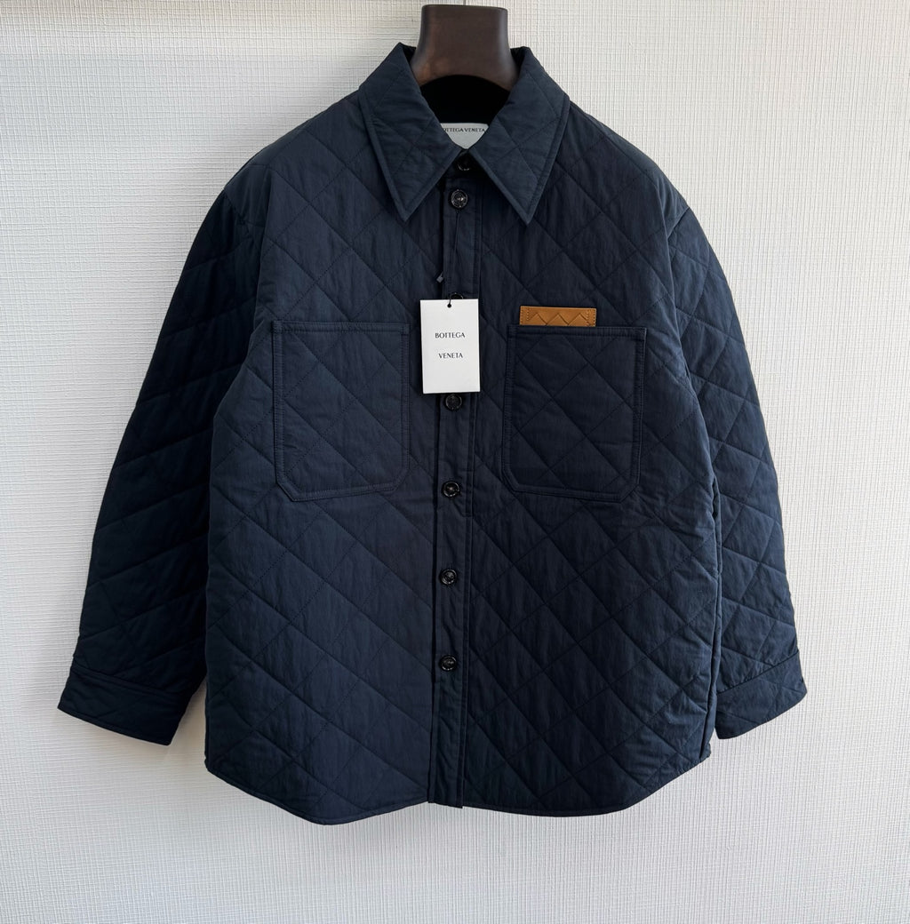 Quilted Leather Cotton Jacket