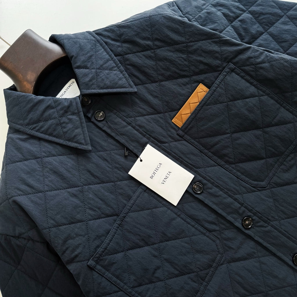 Quilted Leather Cotton Jacket