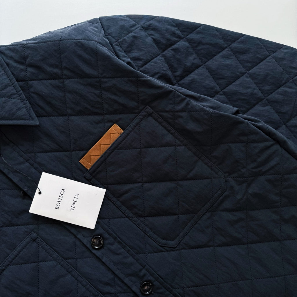 Quilted Leather Cotton Jacket