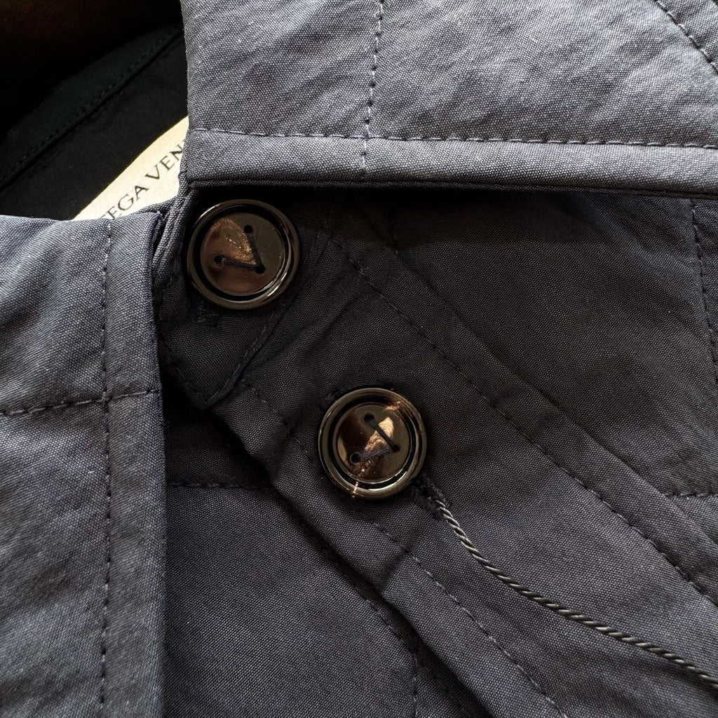 Quilted Leather Cotton Jacket