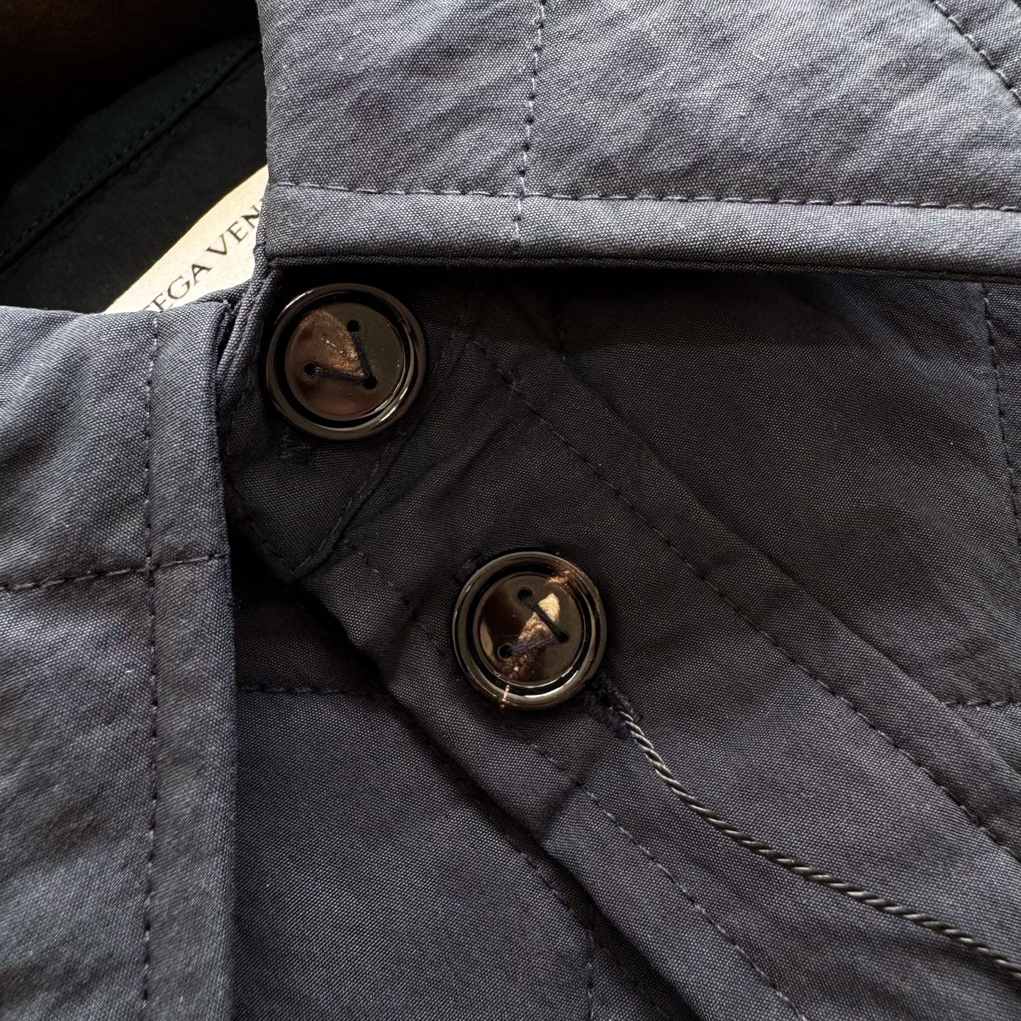 Quilted Leather Cotton Jacket