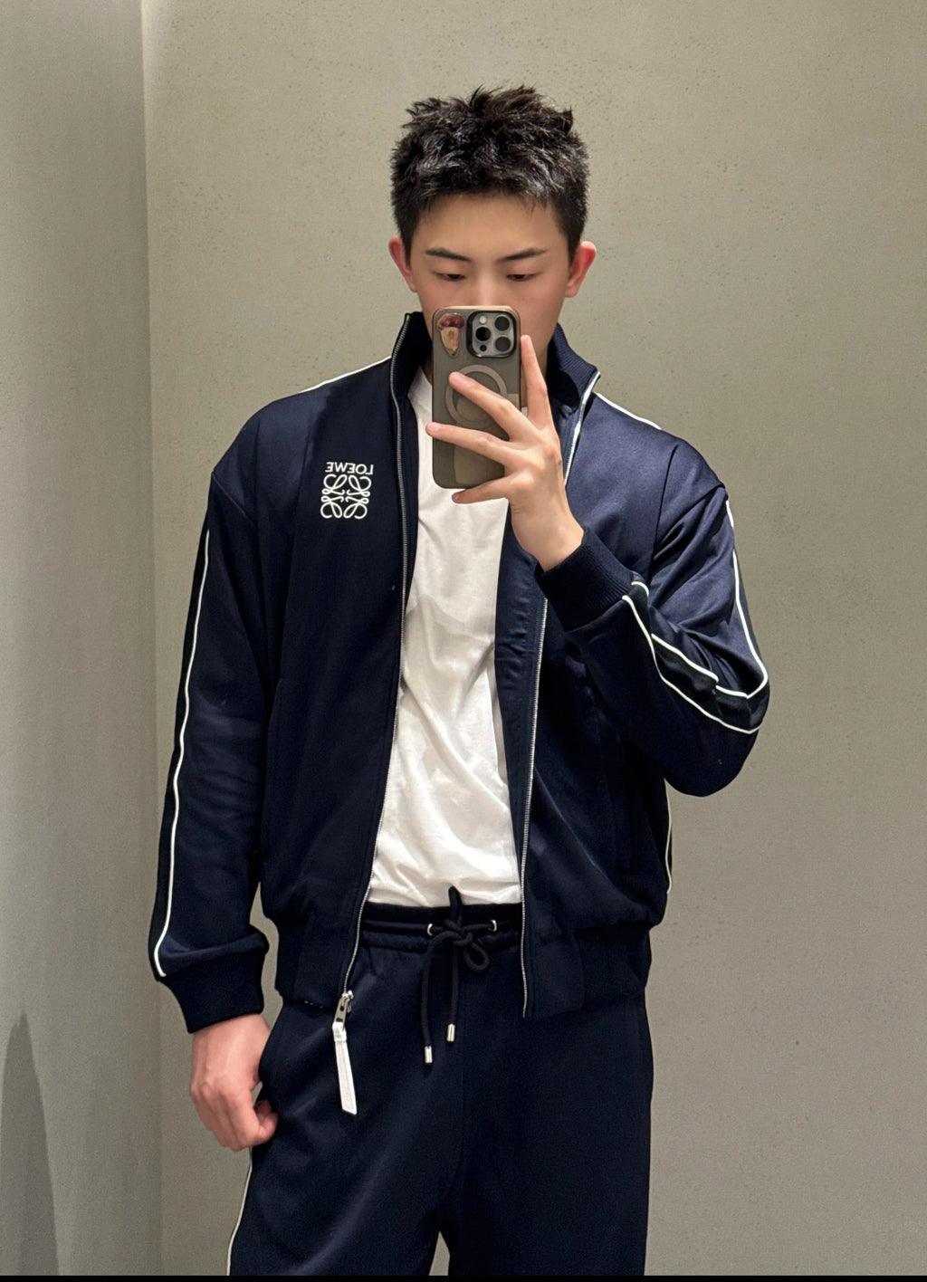 *OEWE* Tech Fabric Embroidered Tracksuit