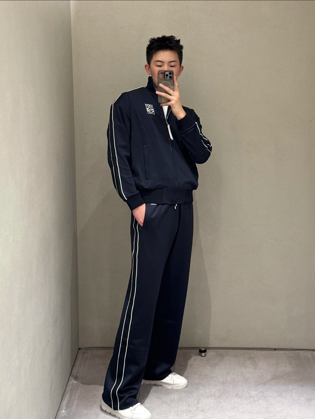 *OEWE* Tech Fabric Embroidered Tracksuit