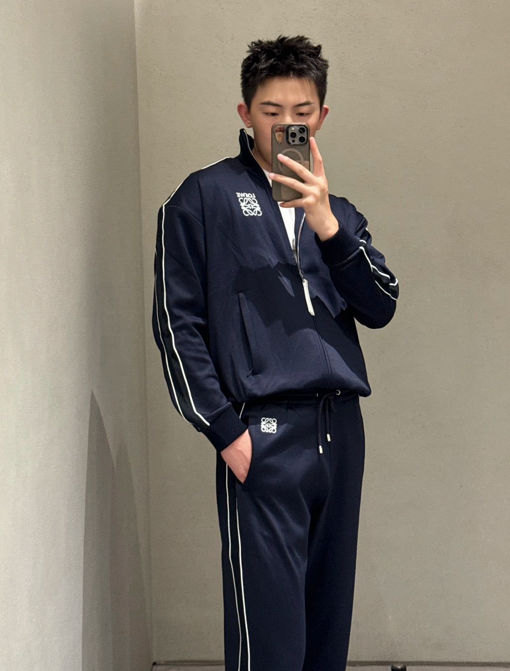 *OEWE* Tech Fabric Embroidered Tracksuit