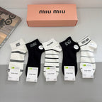 Premium Cotton Short Socks (5-Pair Special Edition)