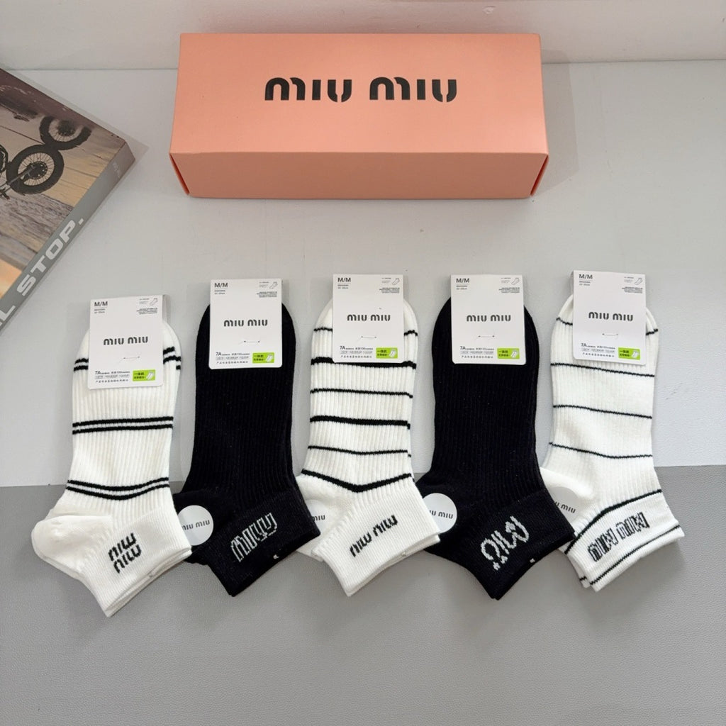 Premium Cotton Short Socks (5-Pair Special Edition)