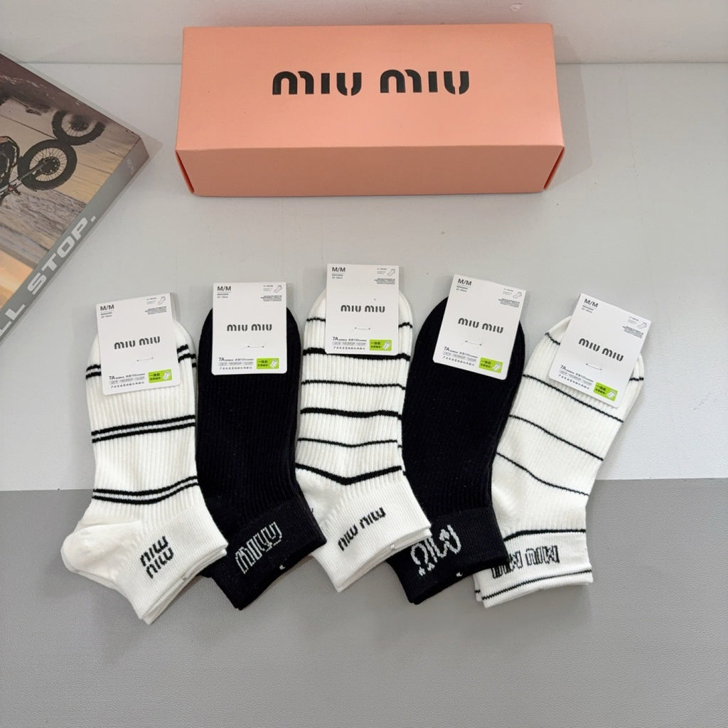 Premium Cotton Short Socks (5-Pair Special Edition)