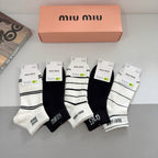 Premium Cotton Short Socks (5-Pair Special Edition)