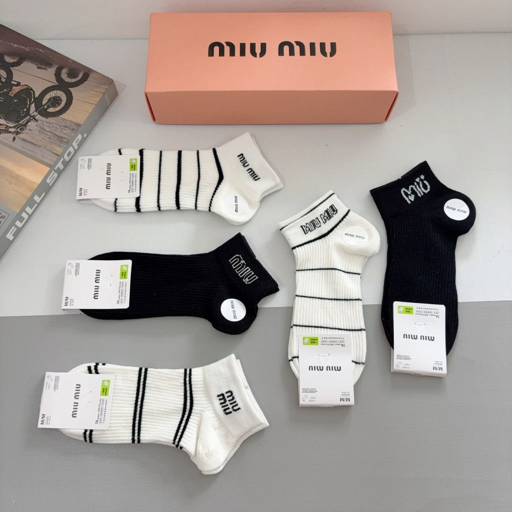 Premium Cotton Short Socks (5-Pair Special Edition)