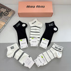 Premium Cotton Short Socks (5-Pair Special Edition)