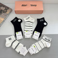Premium Cotton Short Socks (5-Pair Special Edition)