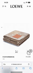 Premium Checkboard Cashmere Wool Blanket (Original Edition)