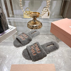 Embroidered Wool Slippers — Premium Comfort Edition