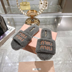 Embroidered Wool Slippers — Premium Comfort Edition