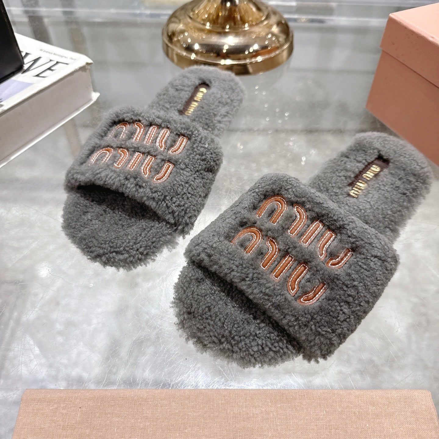 Embroidered Wool Slippers — Premium Comfort Edition