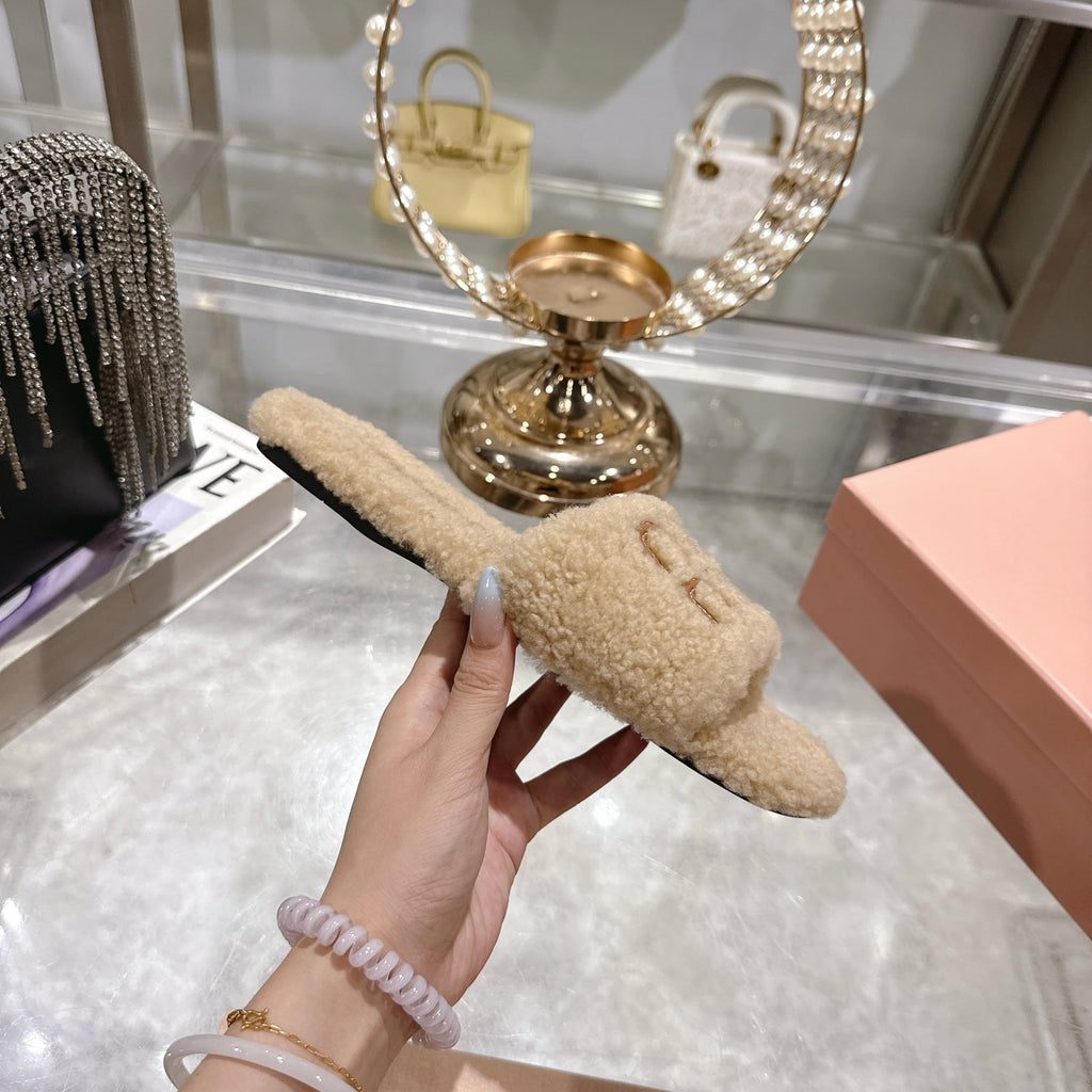 Embroidered Wool Slippers — Premium Comfort Edition