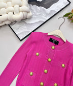 BLMN Luxury Knit Cardigan – Gold Button Edition