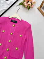 BLMN Luxury Knit Cardigan – Gold Button Edition