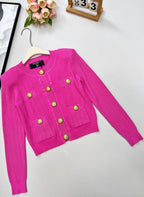 BLMN Luxury Knit Cardigan – Gold Button Edition