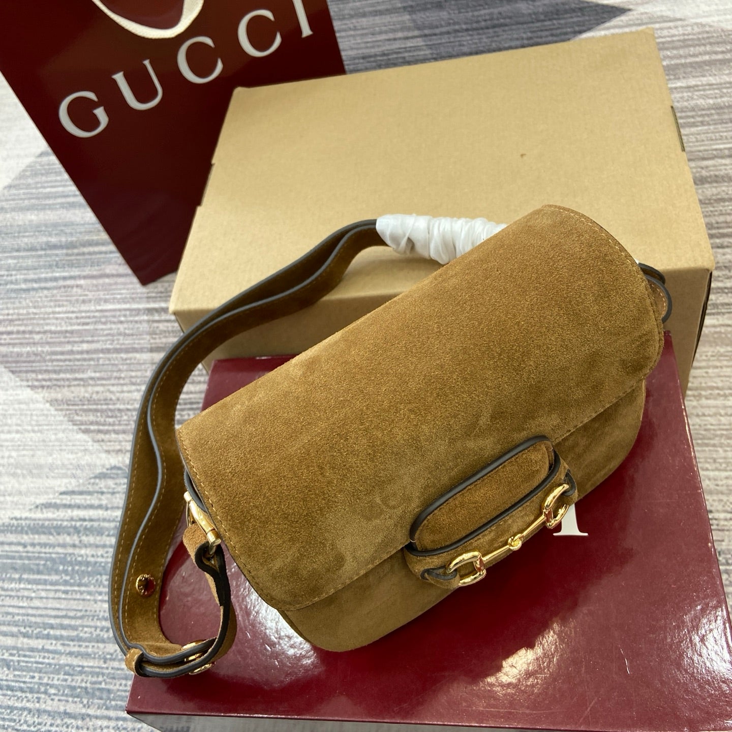 Horsebit 1955 Bag suede (Premium Quality )