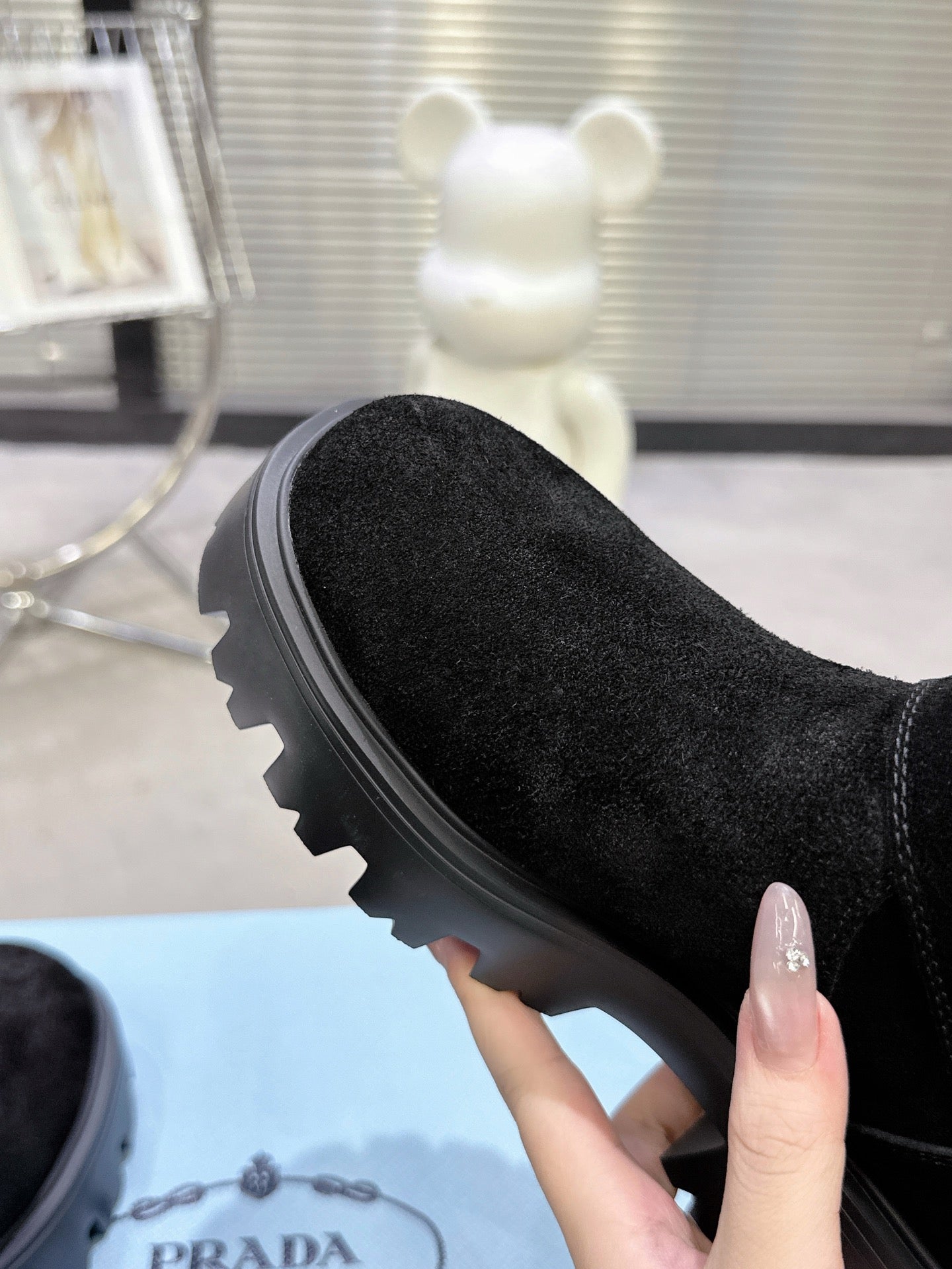 Classic Triangle Detail Slip-On Short Boots