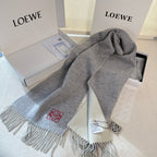 LW Double-Sided Colorblock Cashmere Scarf