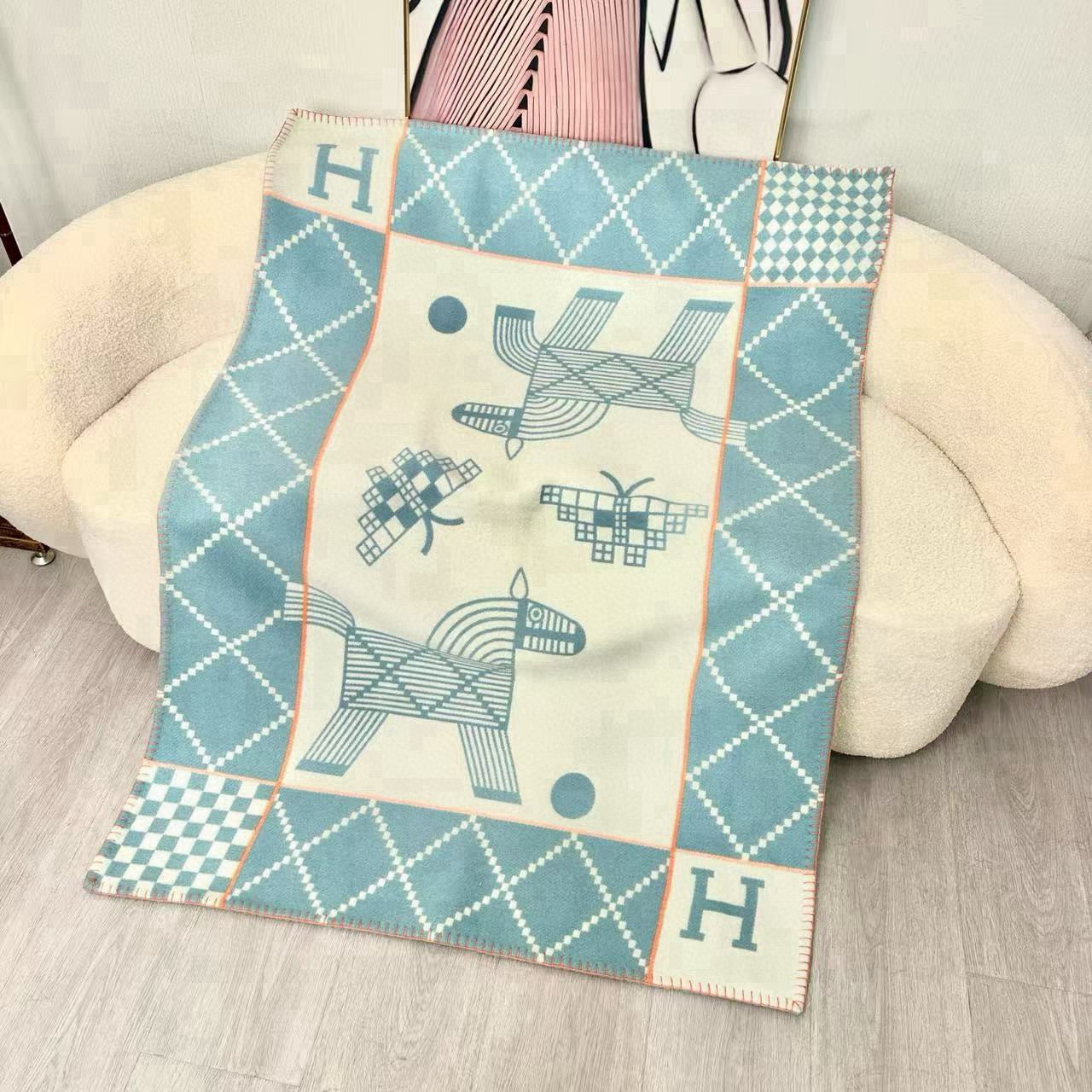 Avalon Animaux Nattes Premium Baby & Home Throw Blanket