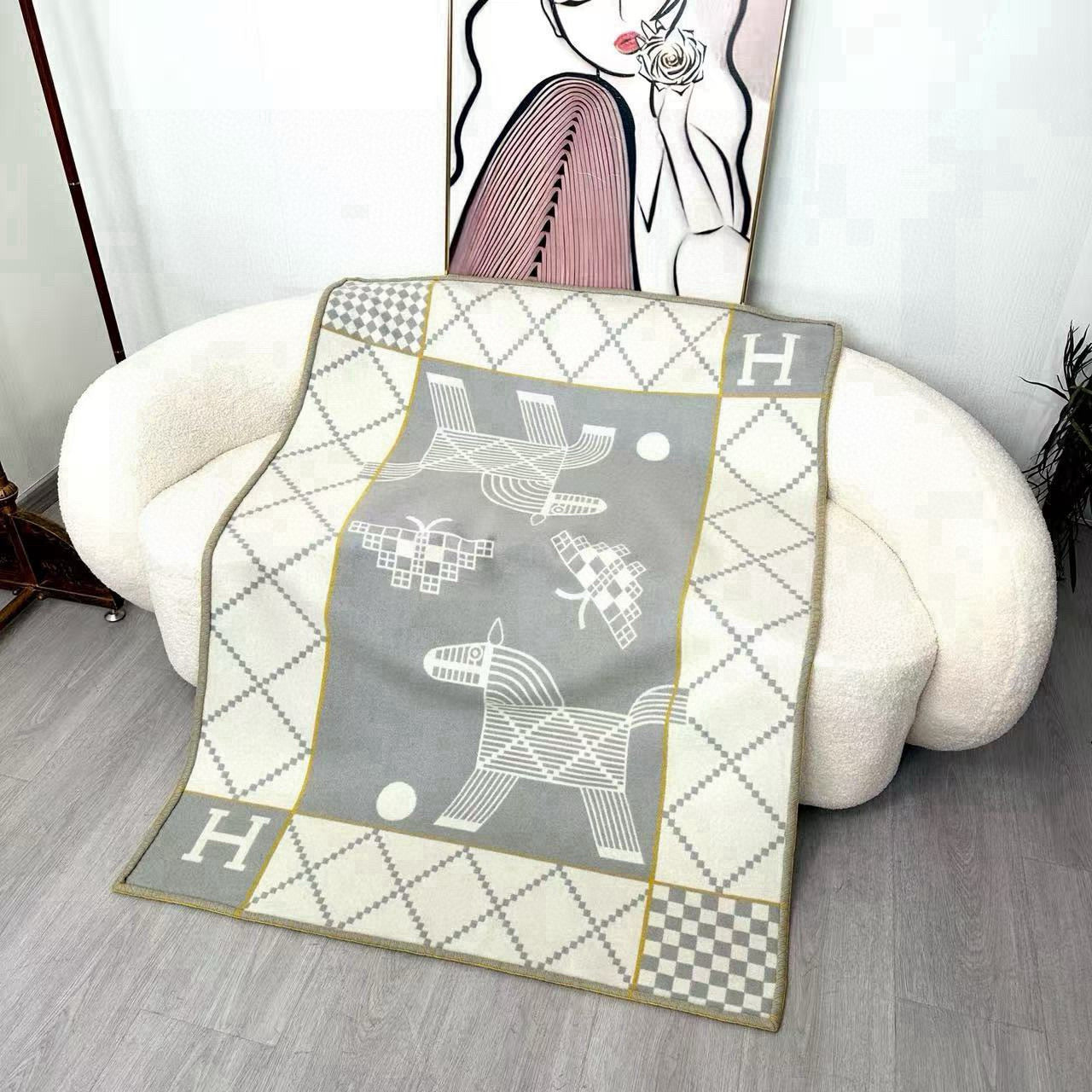 Avalon Animaux Nattes Premium Baby & Home Throw Blanket