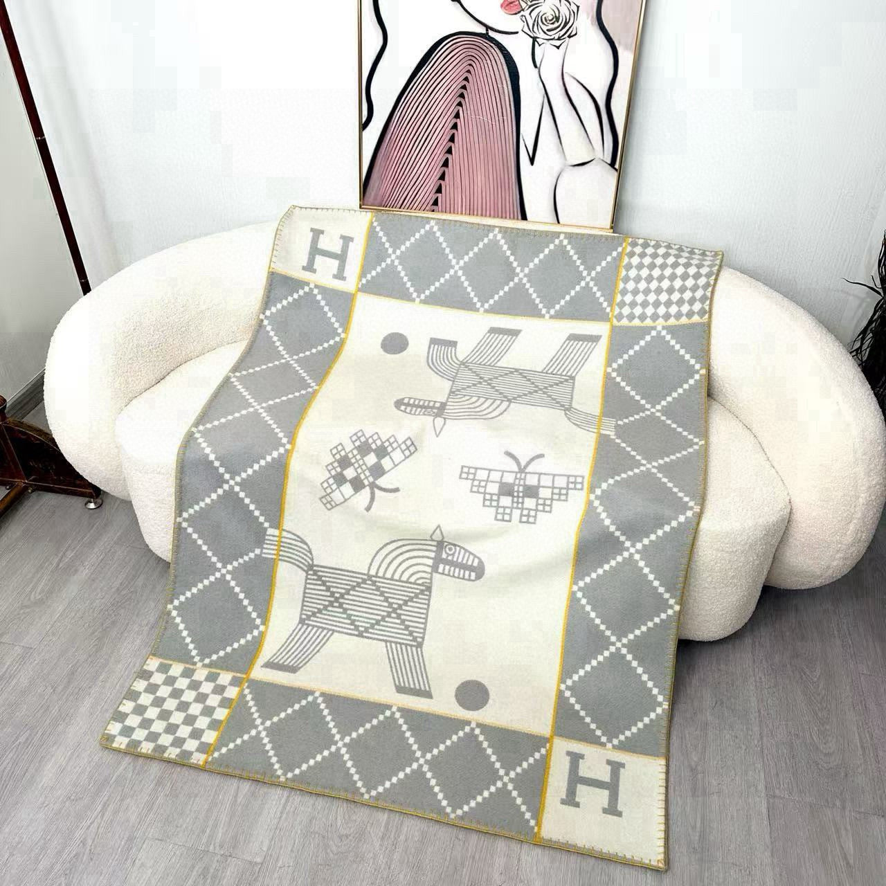 Avalon Animaux Nattes Premium Baby & Home Throw Blanket