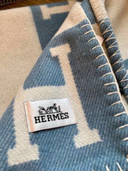 Luxury Premium Cashmere Jacquard Throw Blanket +Pillow