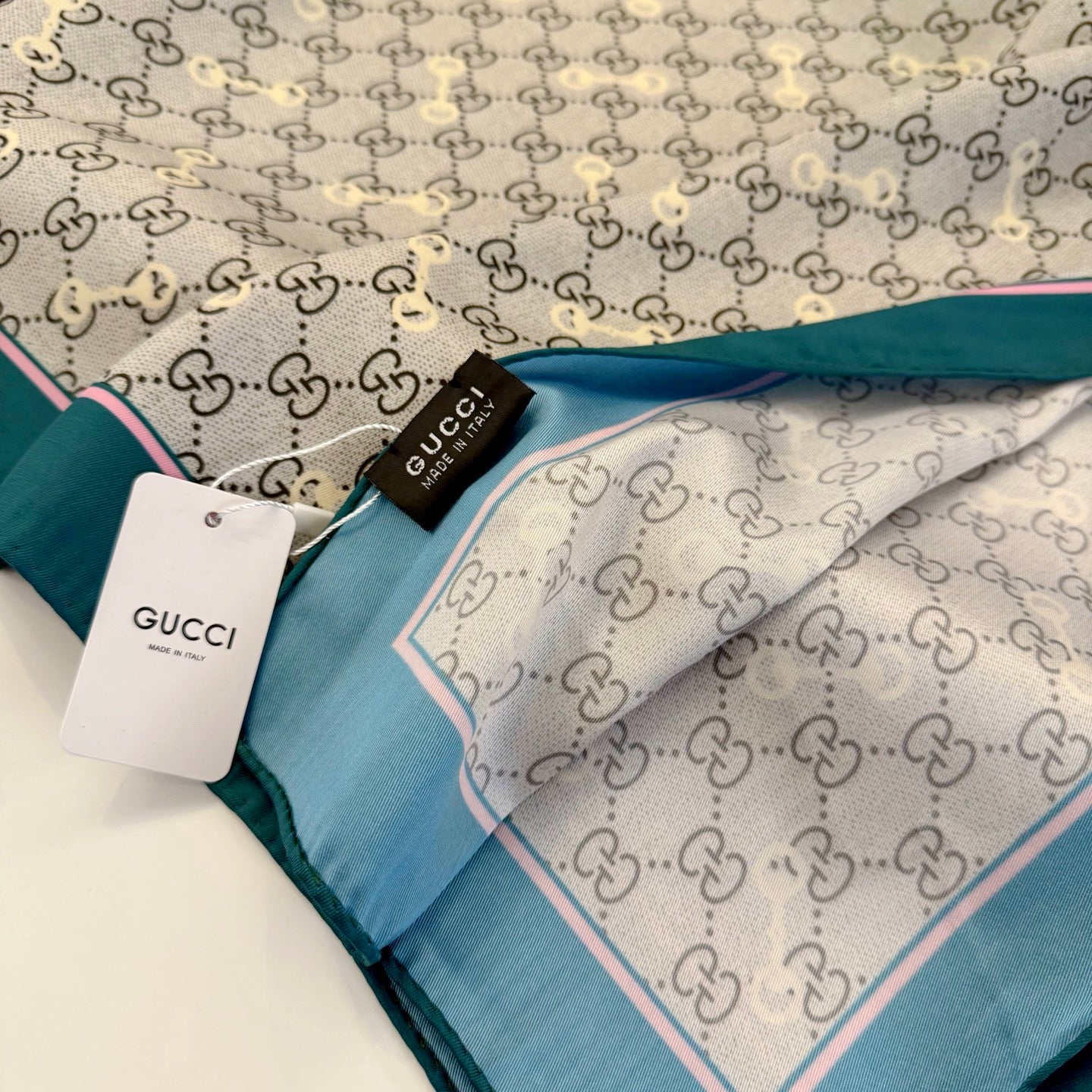 Silk Floral Scarf (90cm )