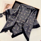 Silk Floral Scarf (90cm )
