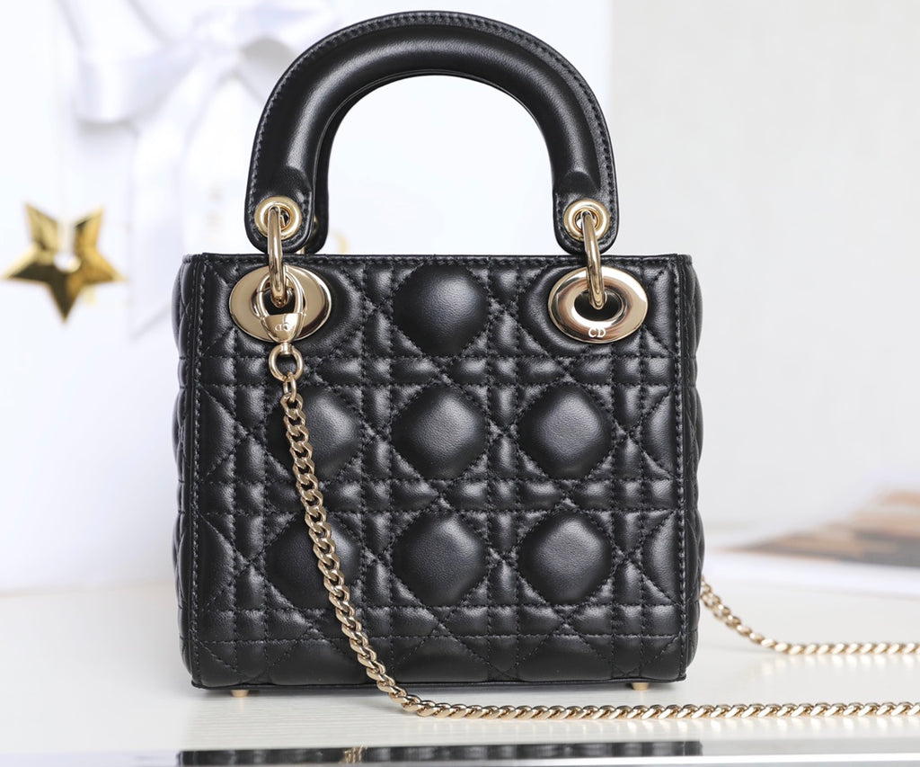 Lady D Mini – Black Cannage (Premium Quality)