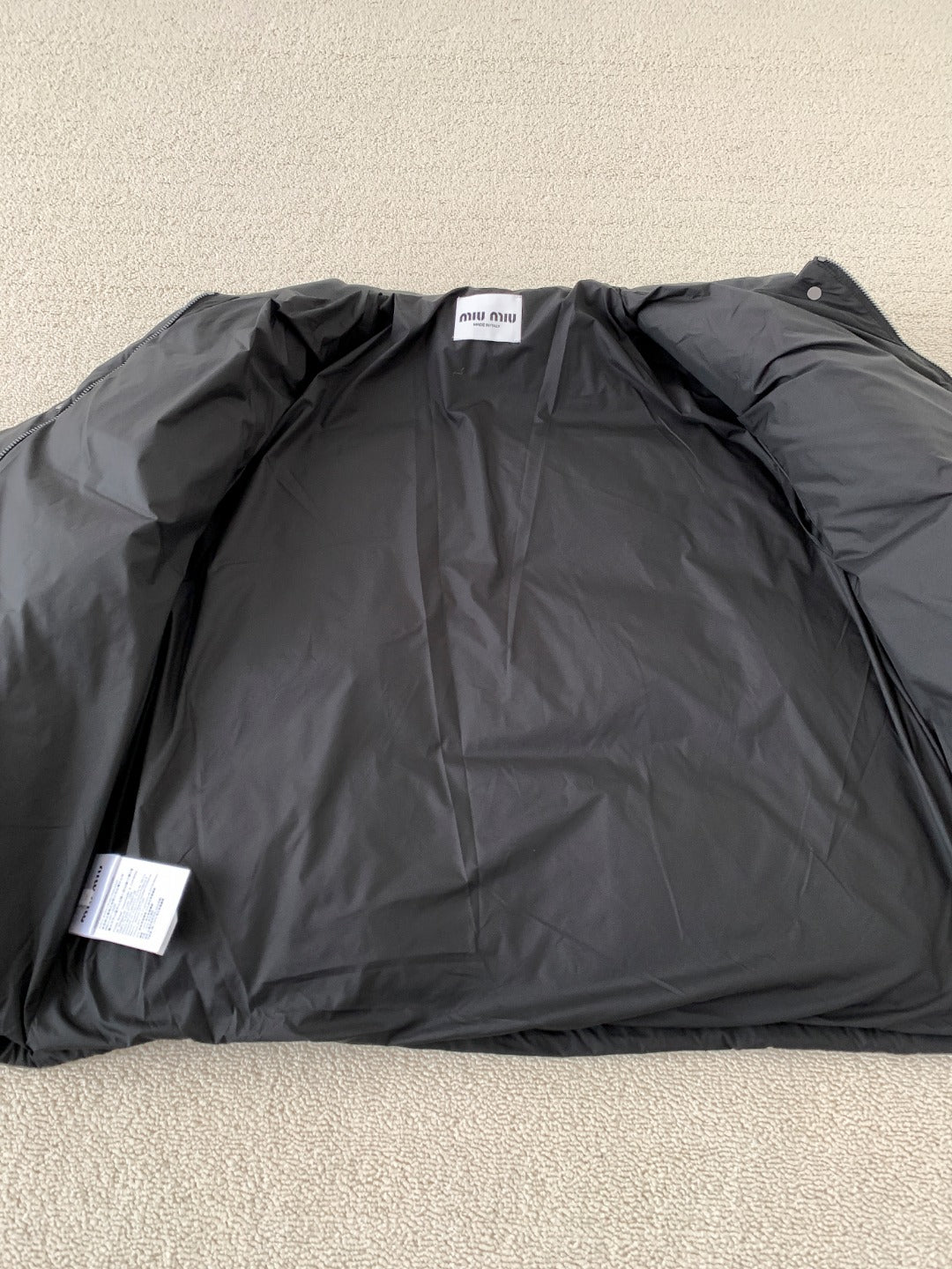 MM Premium Down Jacket with Printed Leather Collar