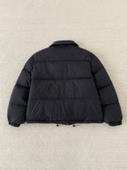 MM Premium Down Jacket with Printed Leather Collar