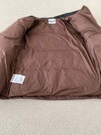 MM Premium Down Jacket with Printed Leather Collar