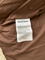 MM Premium Down Jacket with Printed Leather Collar