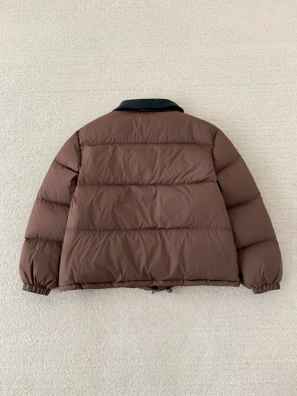 MM Premium Down Jacket with Printed Leather Collar
