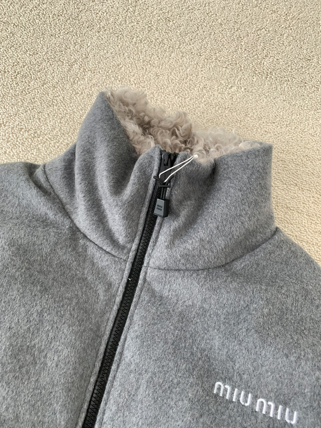 Premium Stand-Collar Fleece Down Jacket