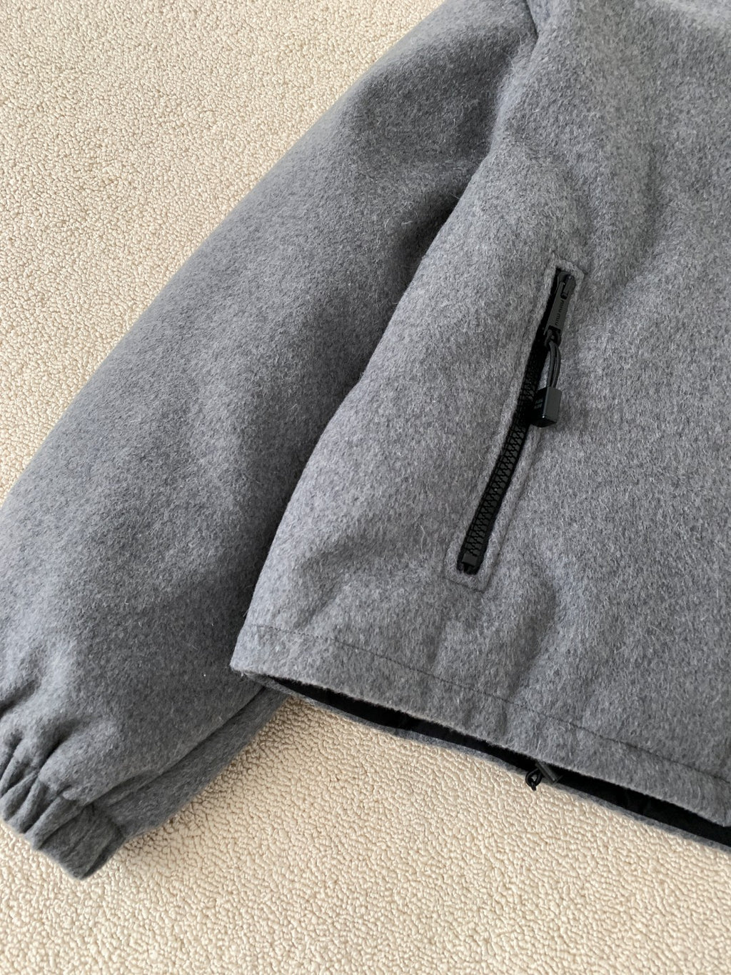 Premium Stand-Collar Fleece Down Jacket