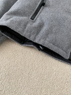 Premium Stand-Collar Fleece Down Jacket
