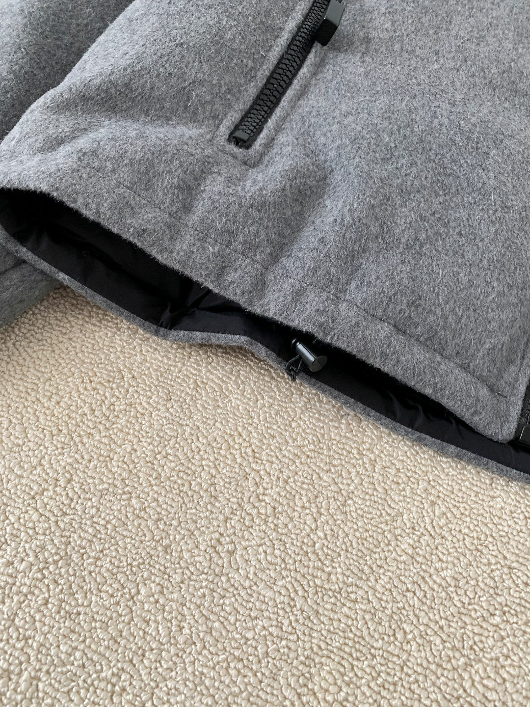 Premium Stand-Collar Fleece Down Jacket